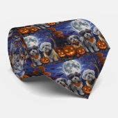 Havanese Halloween Spooky Krawatte (Gerollt)