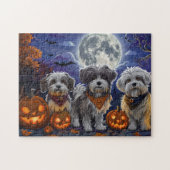 Havanese Halloween Spooky Puzzle (Horizontal)