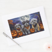 Havanese Halloween Spooky Rechteckiger Aufkleber (Umschlag)