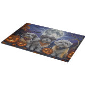 Havanese Halloween Spooky Schneidebrett (Ecke)
