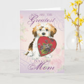 Havanese Heart Mama Karte (Gelbe Blume)