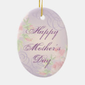 Havanese Heart Mama Keramik Ornament (Hinten)