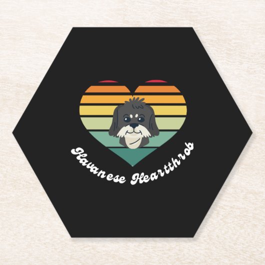 Havanese Heartthrob - Niedlicher Havanese T - Shir Untersetzer (Vorderseite)