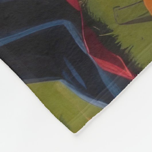 Havanese Hogs Pumpkin Halloween Funny Fleecedecke (Ecke)