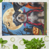 Havanese Hogs Pumpkin Halloween Funny Geschirrtuch (Gefaltet)