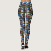 Havanese Hogs Pumpkin Halloween Funny Leggings (Rückseite)