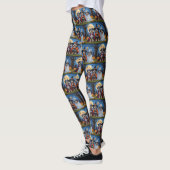 Havanese Hogs Pumpkin Halloween Funny Leggings (Links)