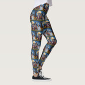 Havanese Hogs Pumpkin Halloween Funny Leggings (Rechts)