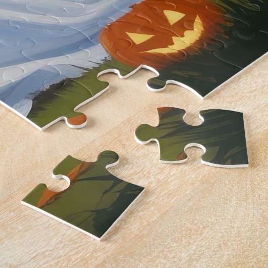 Havanese Hogs Pumpkin Halloween Funny Puzzle (Seite)