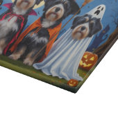 Havanese Hogs Pumpkin Halloween Funny Schneidebrett (Ecke)