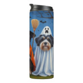 Havanese Hogs Pumpkin Halloween Funny Thermosbecher (Nach rechts gedreht)
