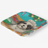 Havanese Holiday Baking: Festliche Weihnachten Pappteller (Gewinkelt)