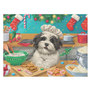 Havanese Holiday Baking: Festliche Weihnachten Tischdecke