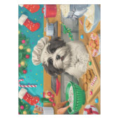 Havanese Holiday Baking: Festliche Weihnachten Tischdecke (Vorderseite)