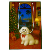 Havanese Holiday  Mittlere Geschenktüte (Rückseite)