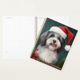 Havanese Hund im Schnee Weihnachten Planer