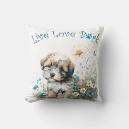 Havanese Hund Mama Floral Kissen