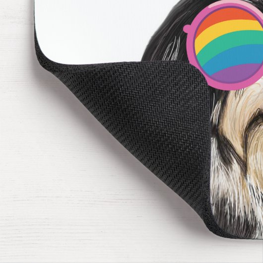 Havanese Hund mit Herz Valentinstag Mousepad (Ecke)