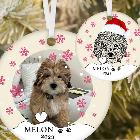 Havanese Hund Personalisiert Hand Zeichnend Keramik Ornament