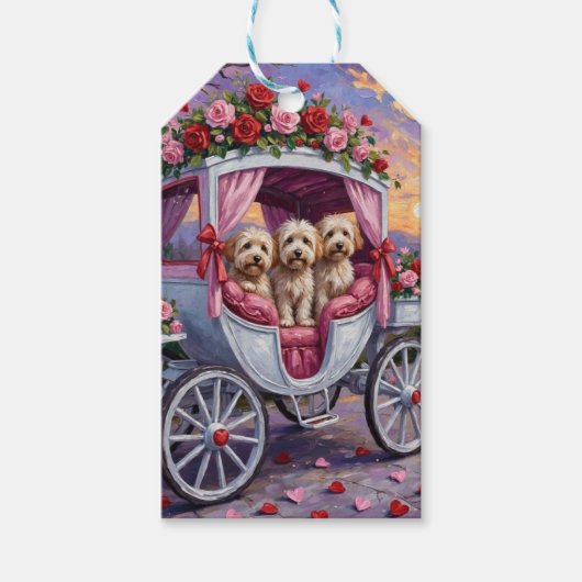 Havanese Hund Valentinstag Geschenkanhänger (Vorderseite)
