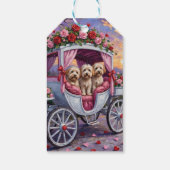 Havanese Hund Valentinstag Geschenkanhänger (Rückseite)