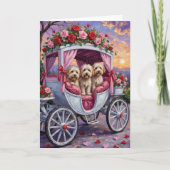 Havanese Hund Valentinstag  Karte (Vorderseite)