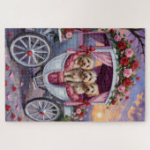 Havanese Hund Valentinstag  Puzzle (Horizontal)