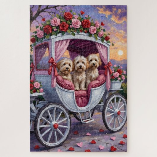 Havanese Hund Valentinstag  Puzzle (Vertikal)