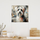 Havanese-Hunde-Kunstposter Poster (Küche)