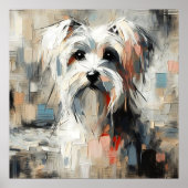 Havanese-Hunde-Kunstposter Poster (Vorne)