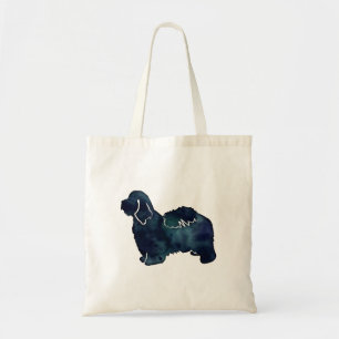 Havanese Hunde Silhouette Wasserfarbe Tragetasche