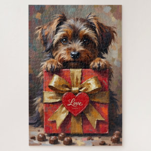 Havanese-Hunde-Valentinstag-Schachtel Pralinen Puzzle