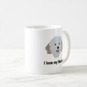 Havanese Hundekaffee-Tasse - i-Liebe mein Havanese Kaffeetasse (VorderseiteRechts)
