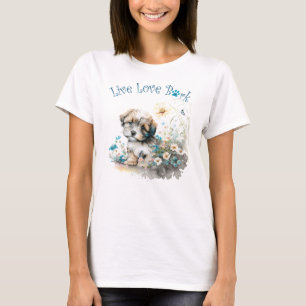 Havanese-Hundemutter Blumen T-Shirt