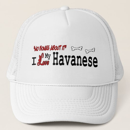 Havanese (I-Liebe) Hut Truckerkappe (Vorderseite)