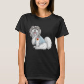 Havanese I Liebe Mama Tattoo Dog Funny Mother Day T-Shirt (Vorderseite)