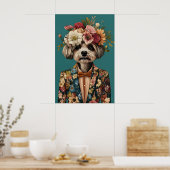 Havanese im Anzug Poster, Havanese Porträt Poster (Küche)