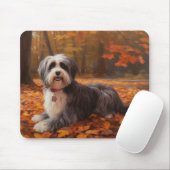 Havanese im Herbst Leaves Fall Inspiriert Mousepad (Mit Mouse)
