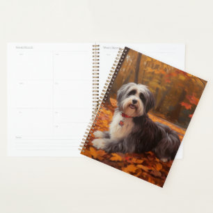 Havanese im Herbst Leaves Fall Inspiriert Planer