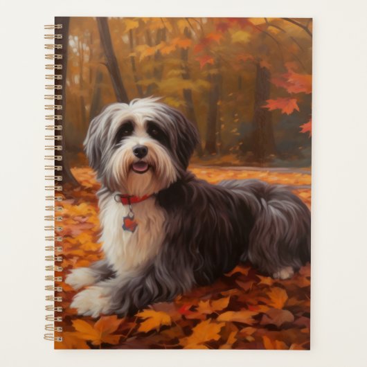 Havanese im Herbst Leaves Fall Inspiriert Planer (Vorderseite)
