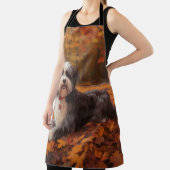 Havanese im Herbst Leaves Fall Inspiriert Schürze (InSitu)