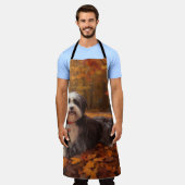 Havanese im Herbst Leaves Fall Inspiriert Schürze (Getragen)