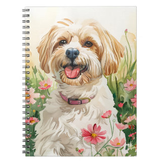 Havanese Journal - Watercolor Dog Notebook Notizblock