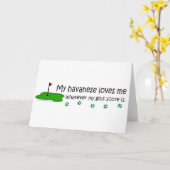 Havanese Karte (Gelbe Blume)