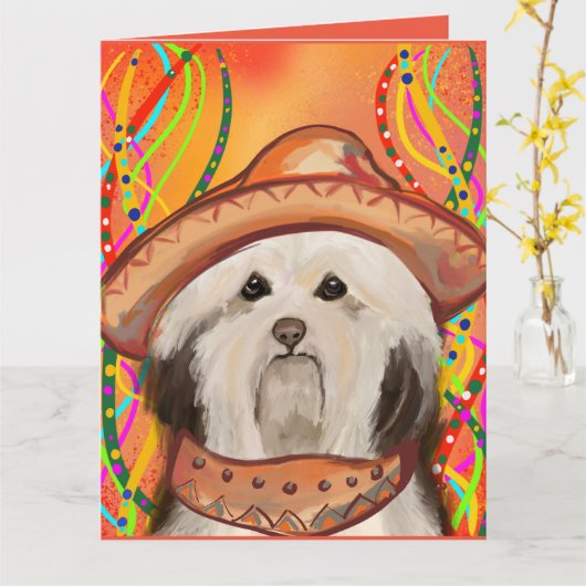 HAVANESE KARTE (Gelbe Blume)