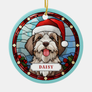 Havanese Keramik Circle Ornament