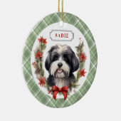 Havanese Keramik Circle Ornament (Rechts)