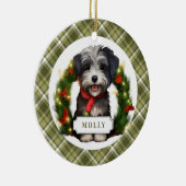 Havanese Keramik Circle Ornament (Rechts)