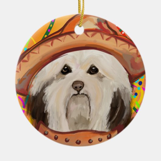 HAVANESE KERAMIK ORNAMENT (Vorne)