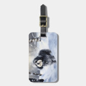 Havanese Let It Snow Weihnachten Gepäckanhänger (Vorderseite vertikal)